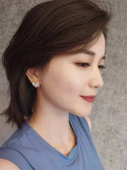 [Select]BUTTERFLY MOP DIAMOND EARRINGS
