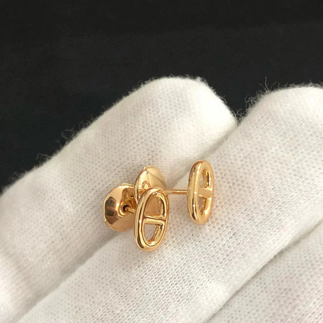 [Select]CHAINE SMALL EARRINGS GOLD AND SILVER