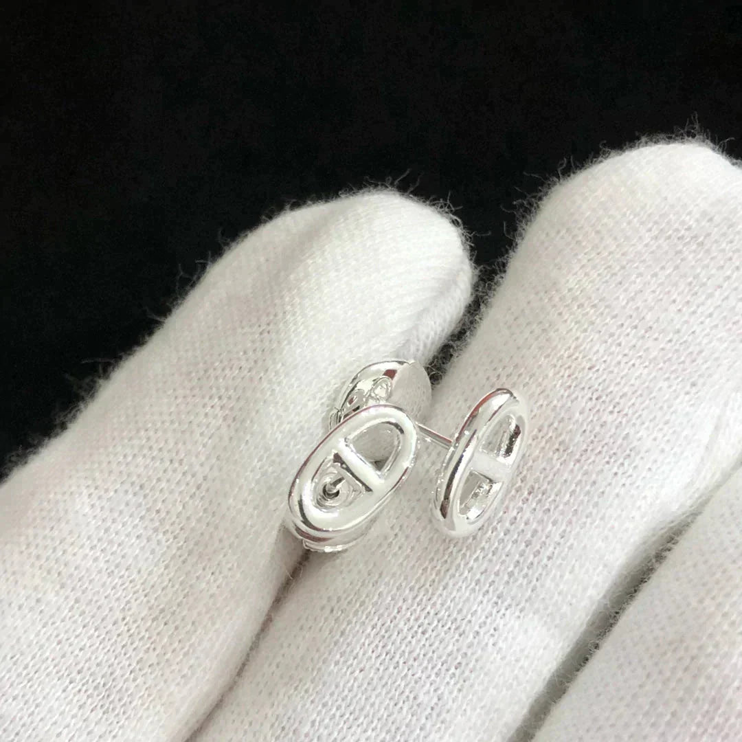 [Select]CHAINE SMALL EARRINGS GOLD AND SILVER