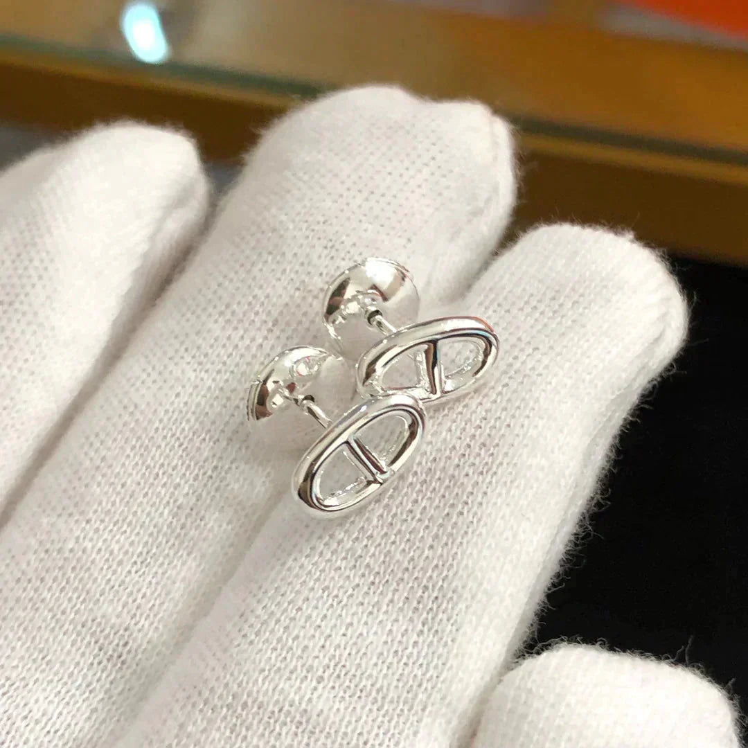 [Select]CHAINE SMALL EARRINGS GOLD AND SILVER