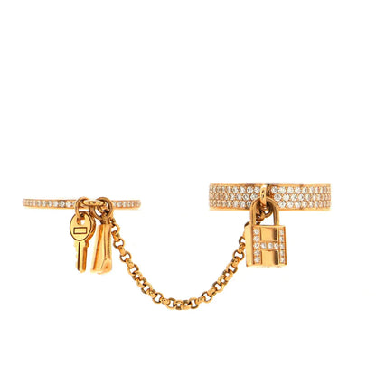 [Select]HM KELLY CLOCHETTE DOUBLE RING IN  WITH DIAMONDS