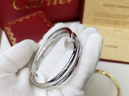 [Select]JUSTE BRACELET 3.5MM DOUBLE ROW DIAMOND