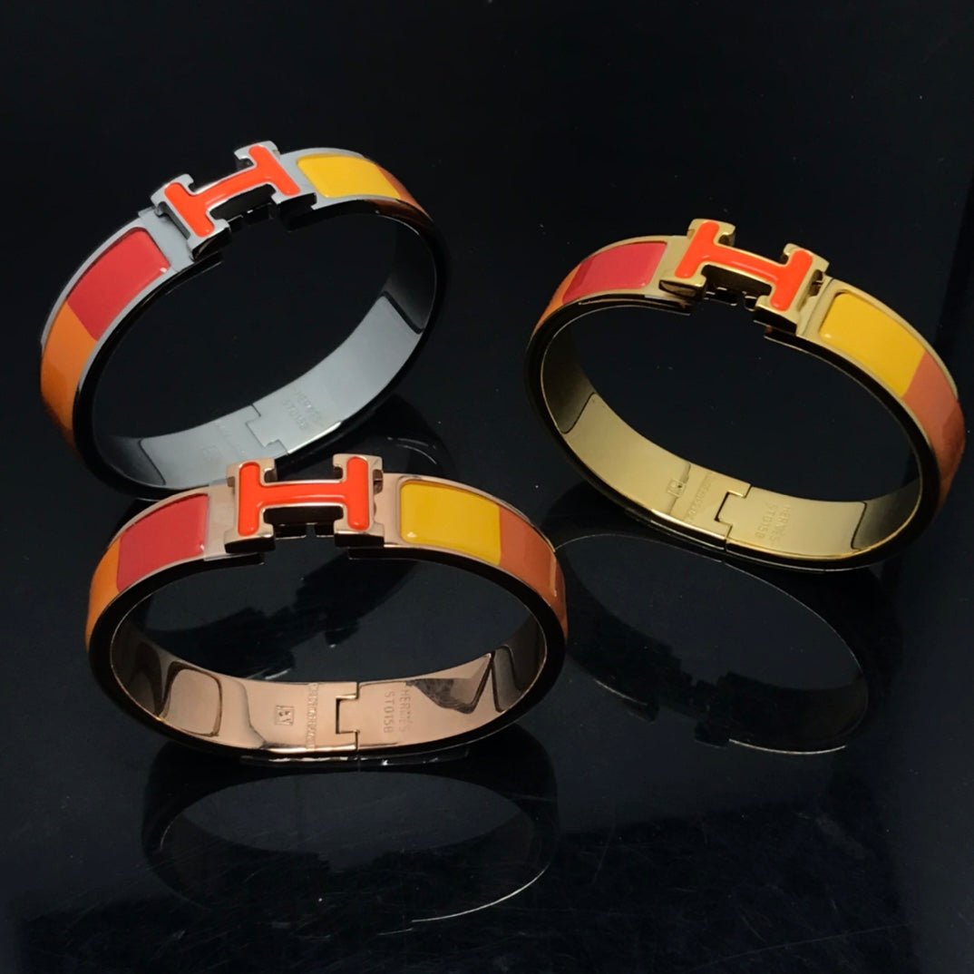 [Select]H BRACELET ORANGE RAINBOW CERAMIC
