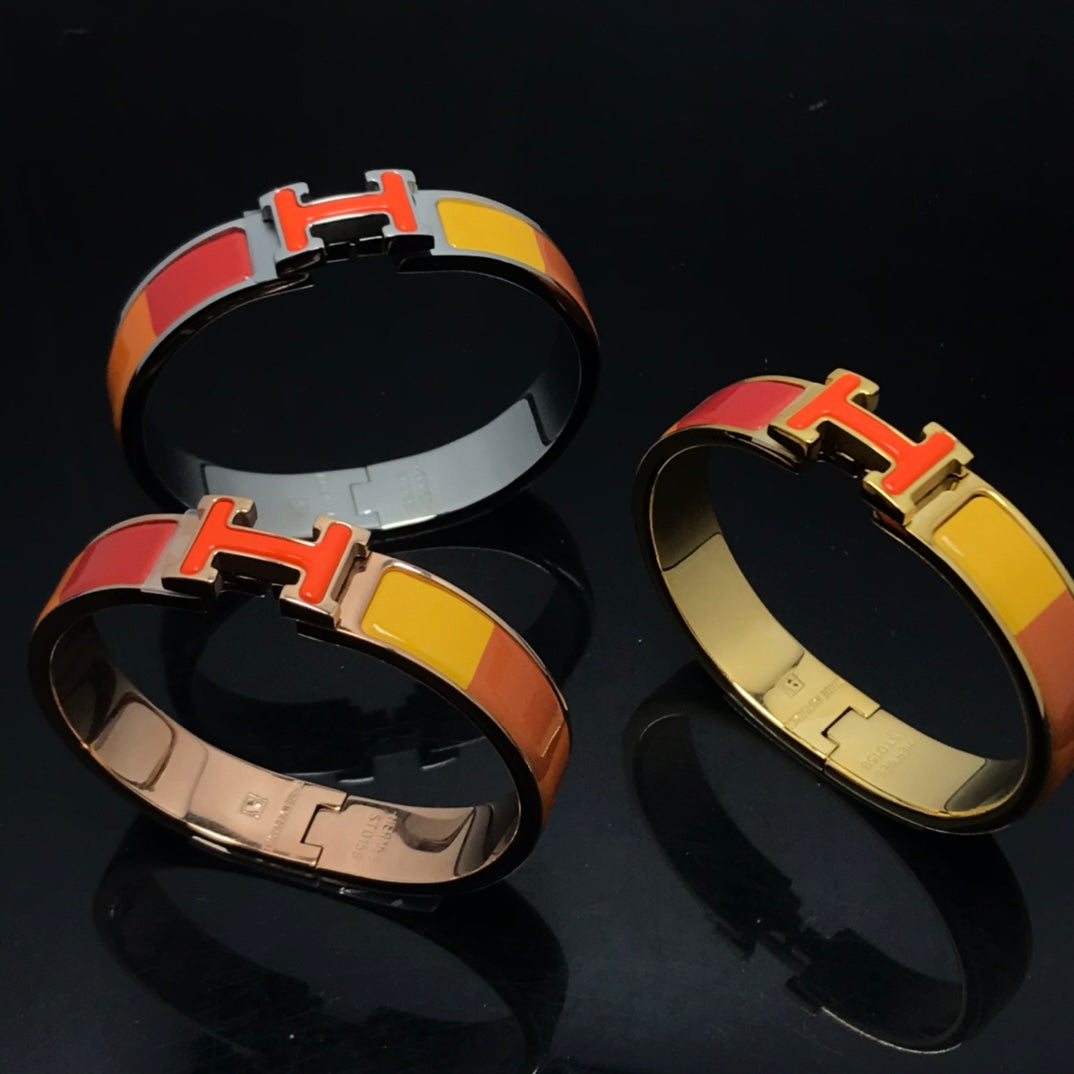 [Select]H BRACELET ORANGE RAINBOW CERAMIC