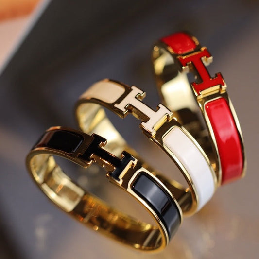 [Select]H BRACELET 12MM GOLD