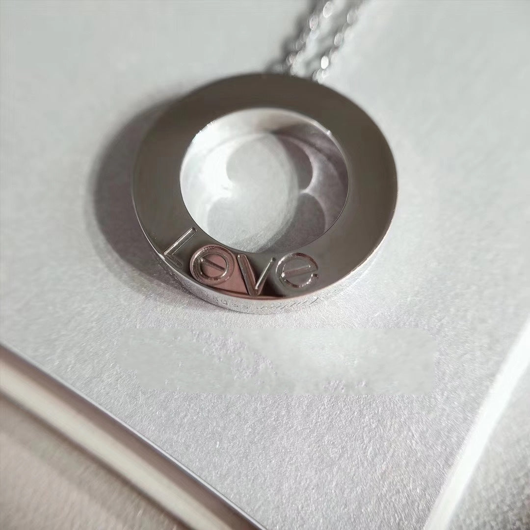 [Select]LOVE NECKLACE ADJUSTABLE SILVER