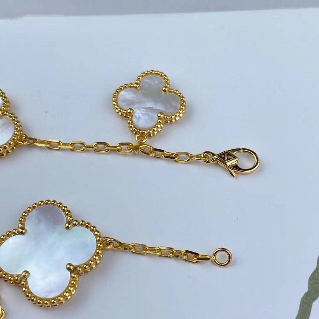 [Select]MAGIC CLOVER MOP GOLD BRACELET 5 MOTIFS