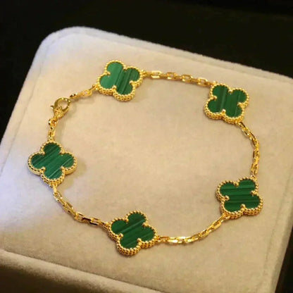[Select] CLOVER 5 MOTIF MALACHITE BRACELET COLLECTION