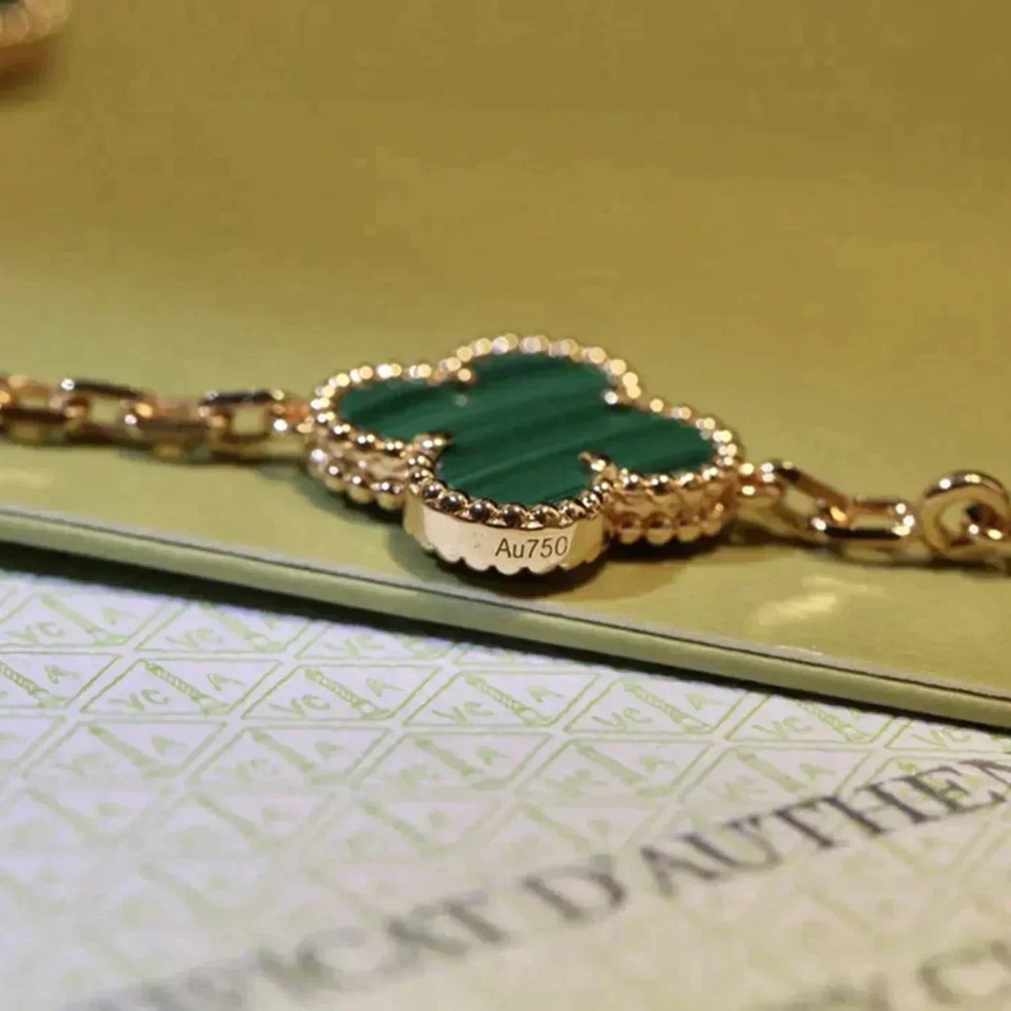 [Select] CLOVER 5 MOTIF MALACHITE BRACELET COLLECTION
