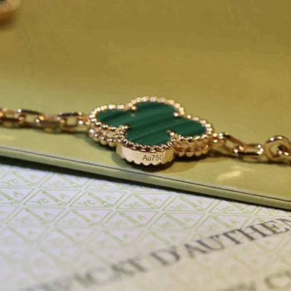 [Select] CLOVER 5 MOTIF MALACHITE BRACELET COLLECTION