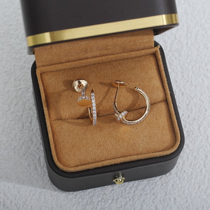 [Select]JUSTE EARRINGS 12.75MM PINK GOLD DIAMOND