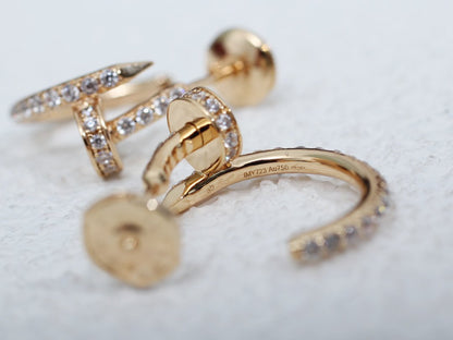 [Select]JUSTE EARRINGS 12.75MM PINK GOLD DIAMOND