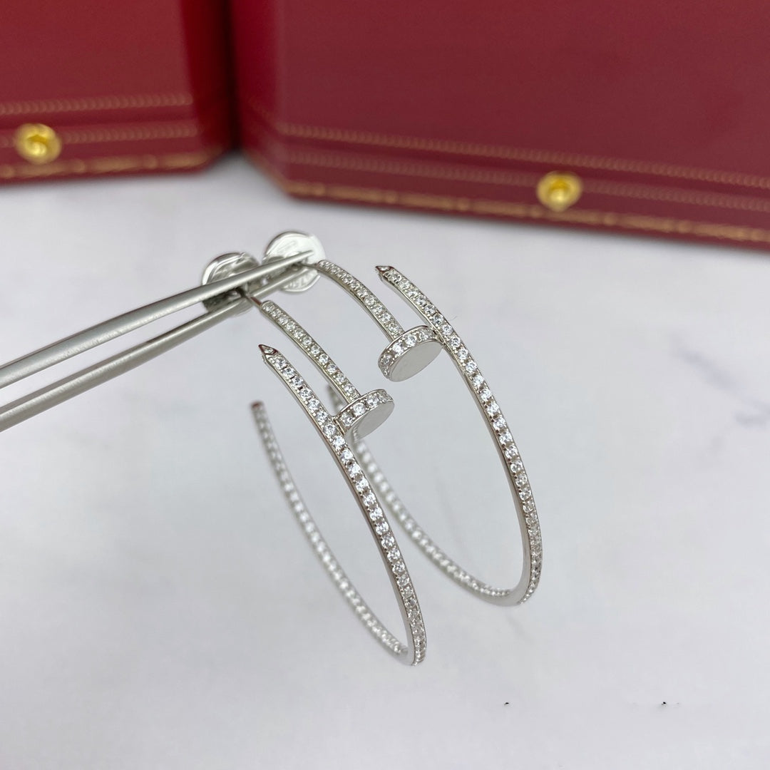 [Select]JUSTE EARRINGS FULL DIAMONDS 1.8MM