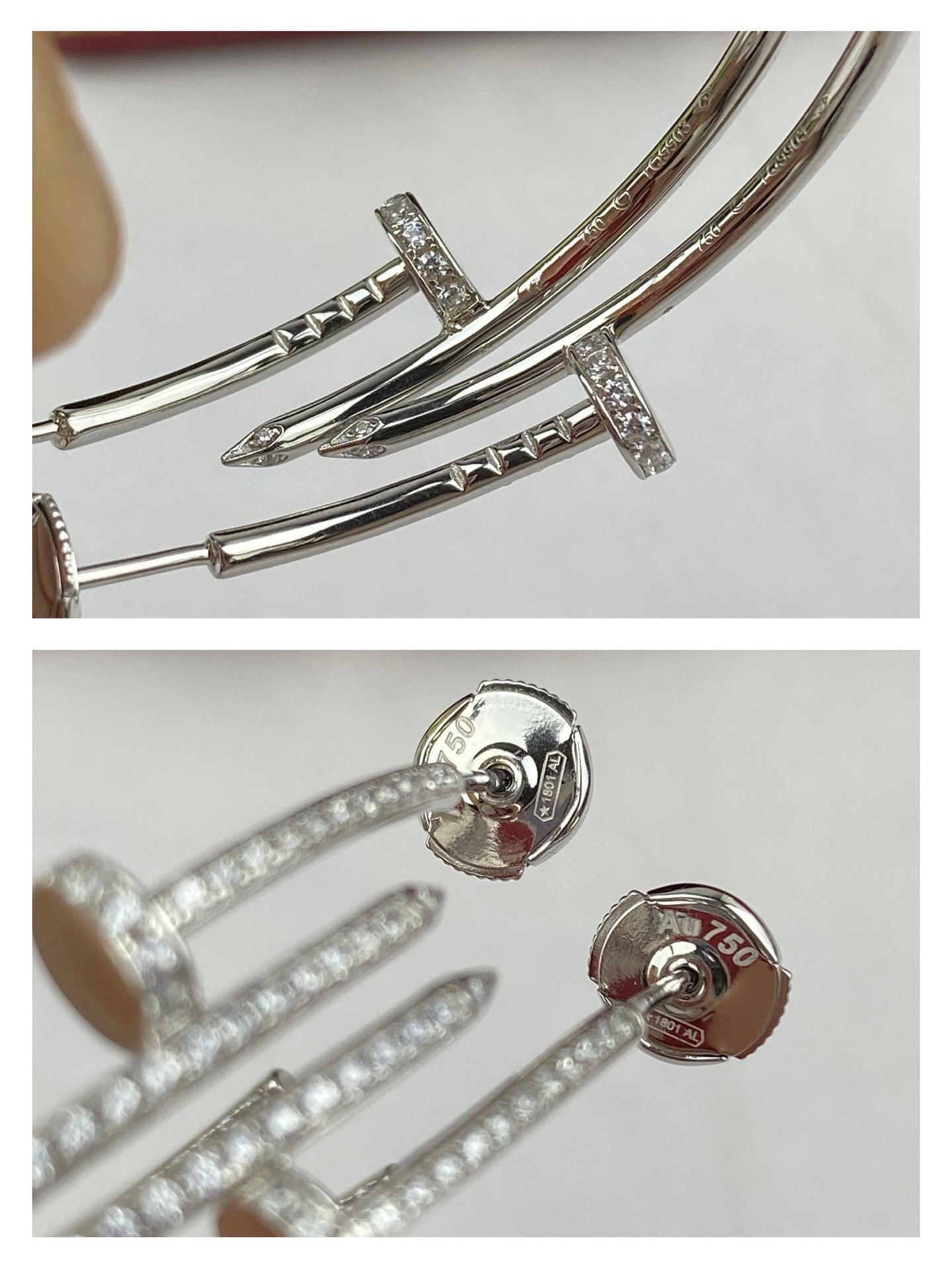 [Select]JUSTE EARRINGS FULL DIAMONDS 1.8MM