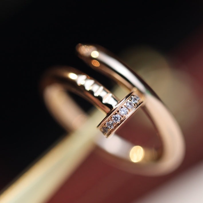 [Select]JUSTE RING 2.65MM PINK GOLD DIAMOND