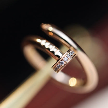 [Select]JUSTE RING 2.65MM PINK GOLD DIAMOND