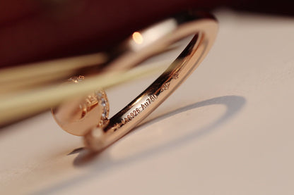 [Select]JUSTE RING 2.65MM PINK GOLD DIAMOND