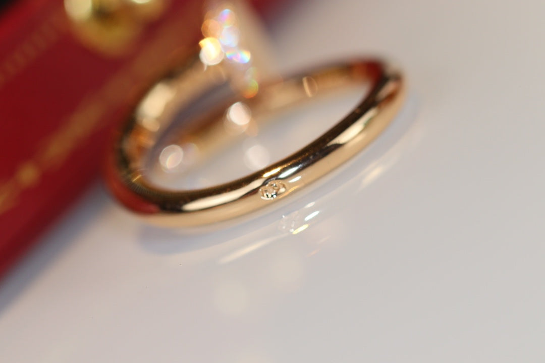 [Select]JUSTE RING 2.65MM GOLD DIAMOND