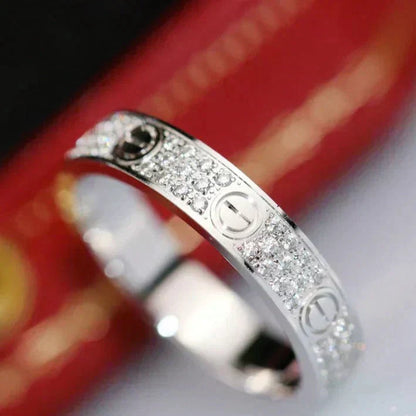 [Select]LOVE RING 3.6MM DIAMOND PAVED