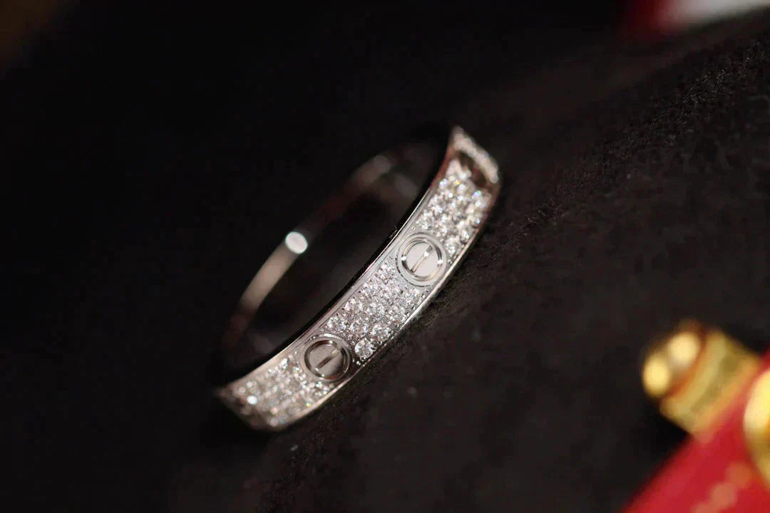 [Select]LOVE RING 3.6MM DIAMOND PAVED