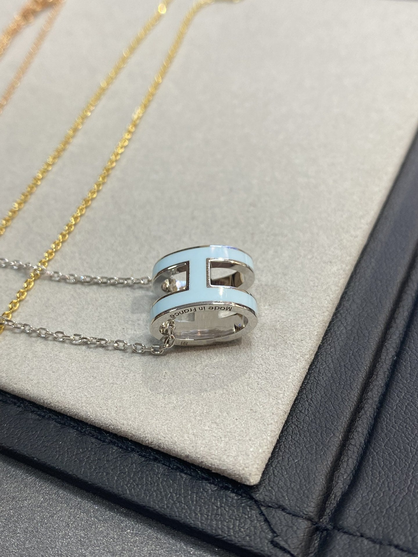 [Select]POP H LIGHT BLUE NECKLACE