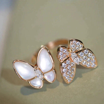 [Select]TWIN BUTTERFLY DIAMOND MOP RING
