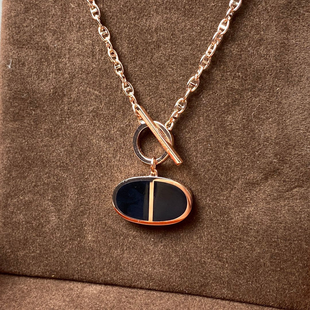 [Select]CHAINE VERSO BLACK CERAMIC NECKLACE