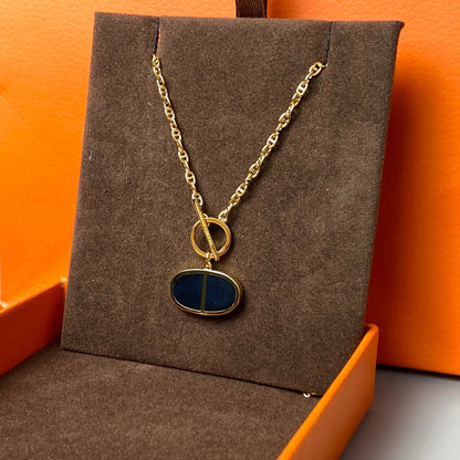 [Select]CHAINE VERSO BLACK CERAMIC NECKLACE