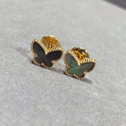 [Select]BUTTERFLY DARK MOP  EARRINGS