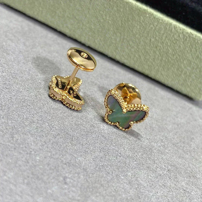 [Select]BUTTERFLY DARK MOP  EARRINGS