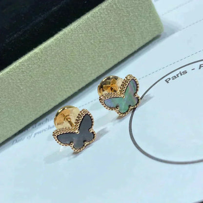 [Select]BUTTERFLY DARK MOP  EARRINGS