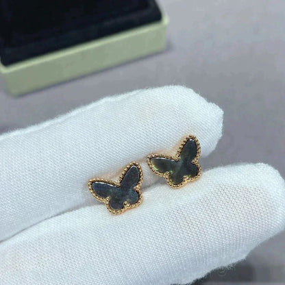 [Select]BUTTERFLY DARK MOP  EARRINGS