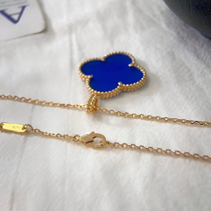 [Select]CLOVER 25MM NECKLACE TURQUOISE Select GOLD