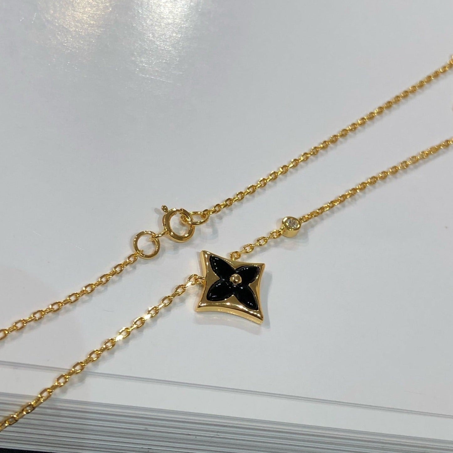 [Select]STAR BLACK MOP NECKLACE