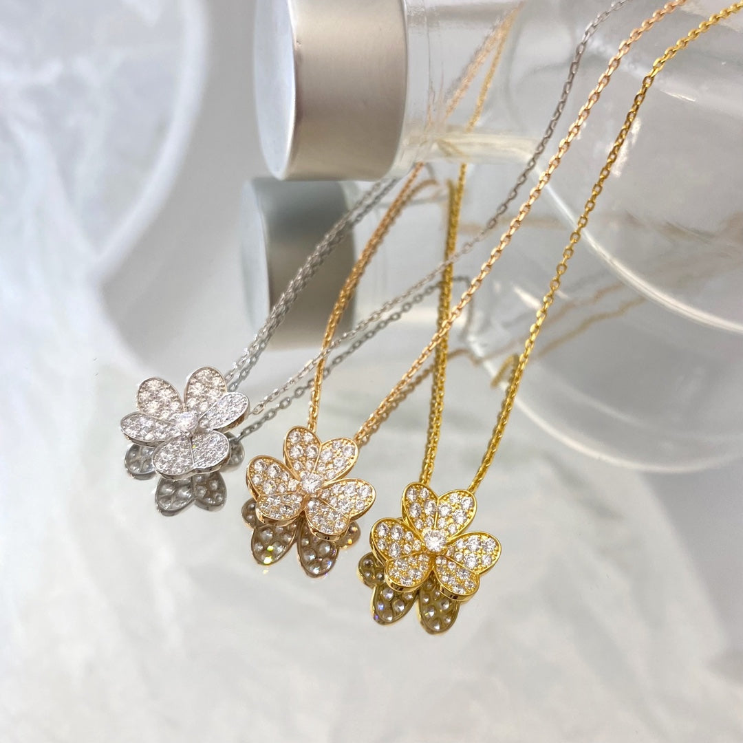 [Select]FLOWER DIAMOND NECKLACE