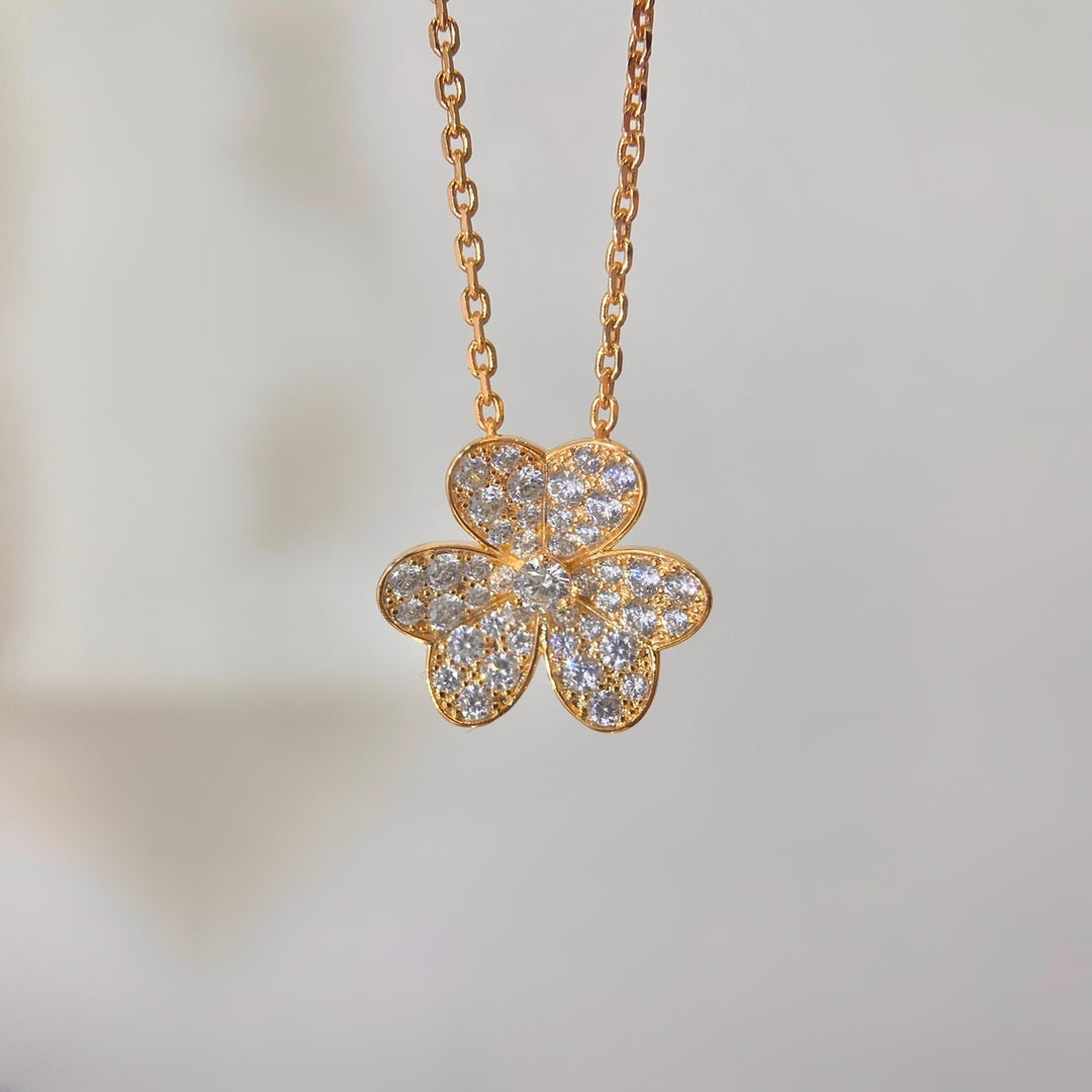 [Select]FLOWER DIAMOND NECKLACE
