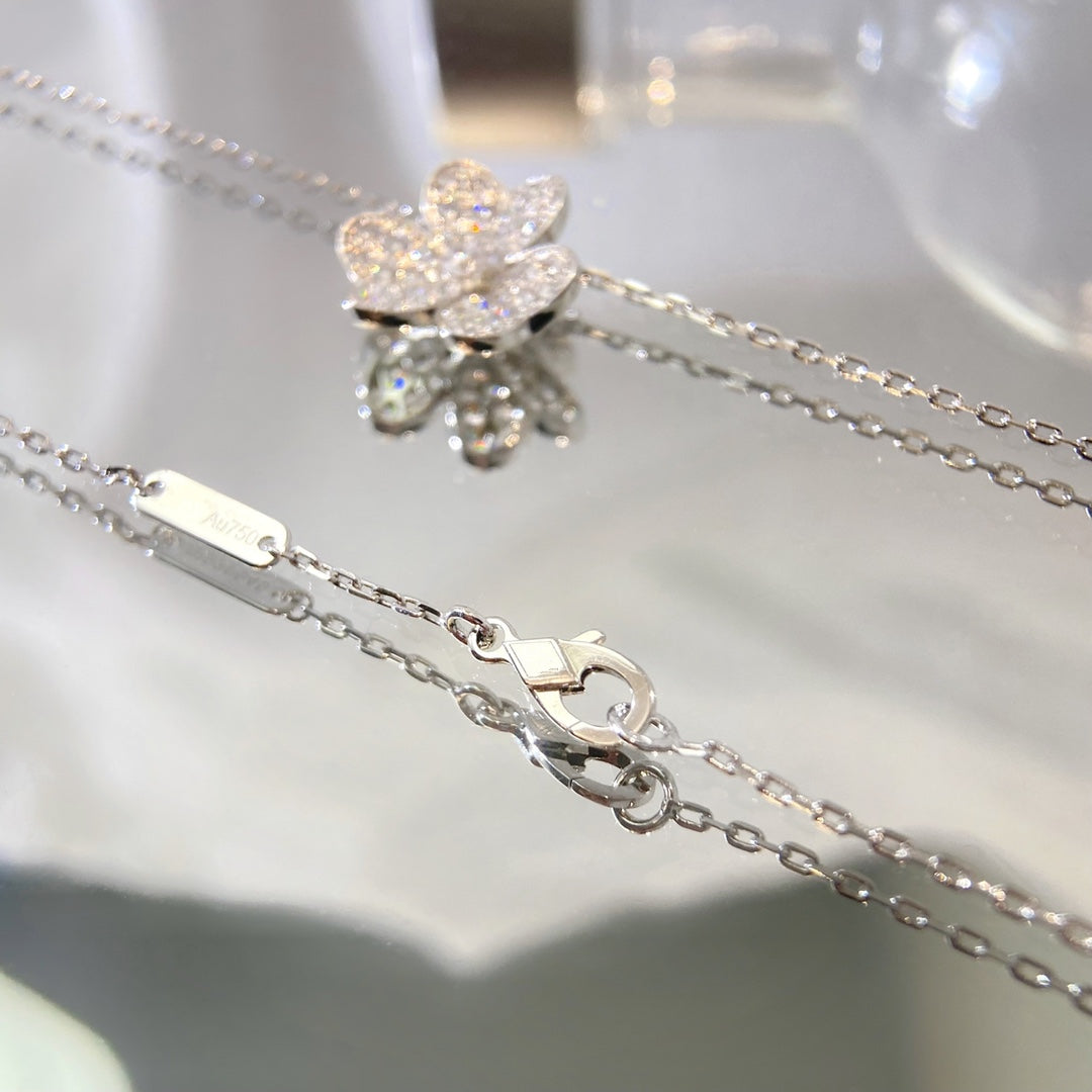 [Select]FLOWER DIAMOND NECKLACE