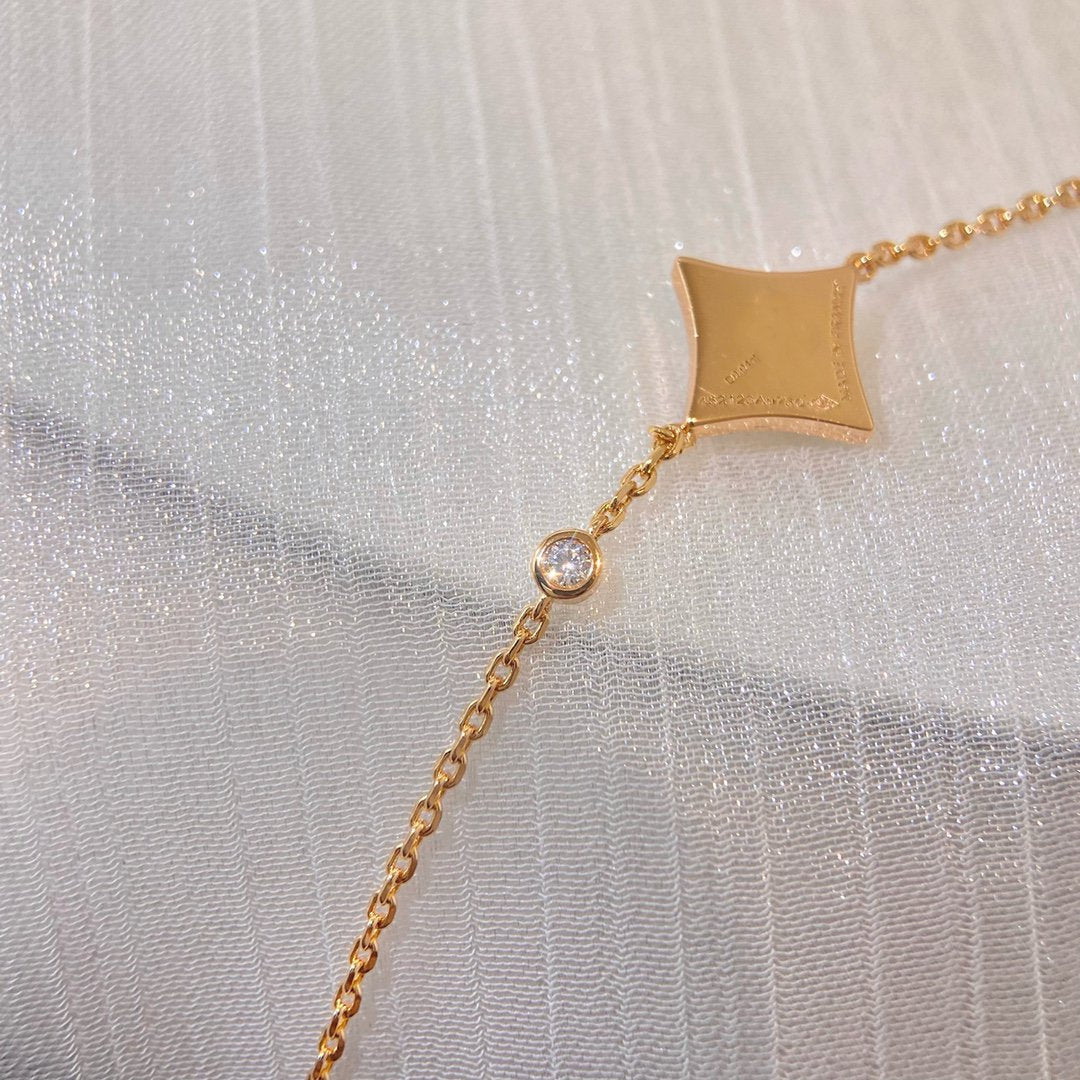 [Select]COLOR STAR PINK GOLD DIAMOND BRACELET