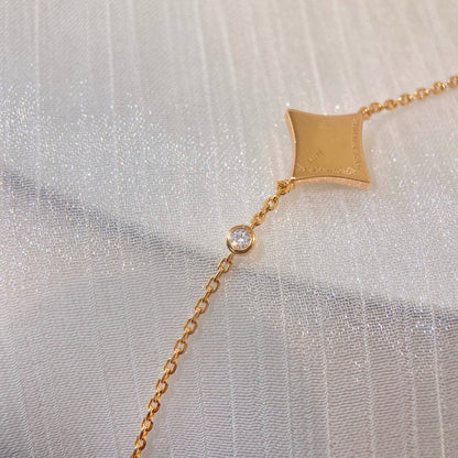 [Select]COLOR STAR PINK GOLD DIAMOND BRACELET
