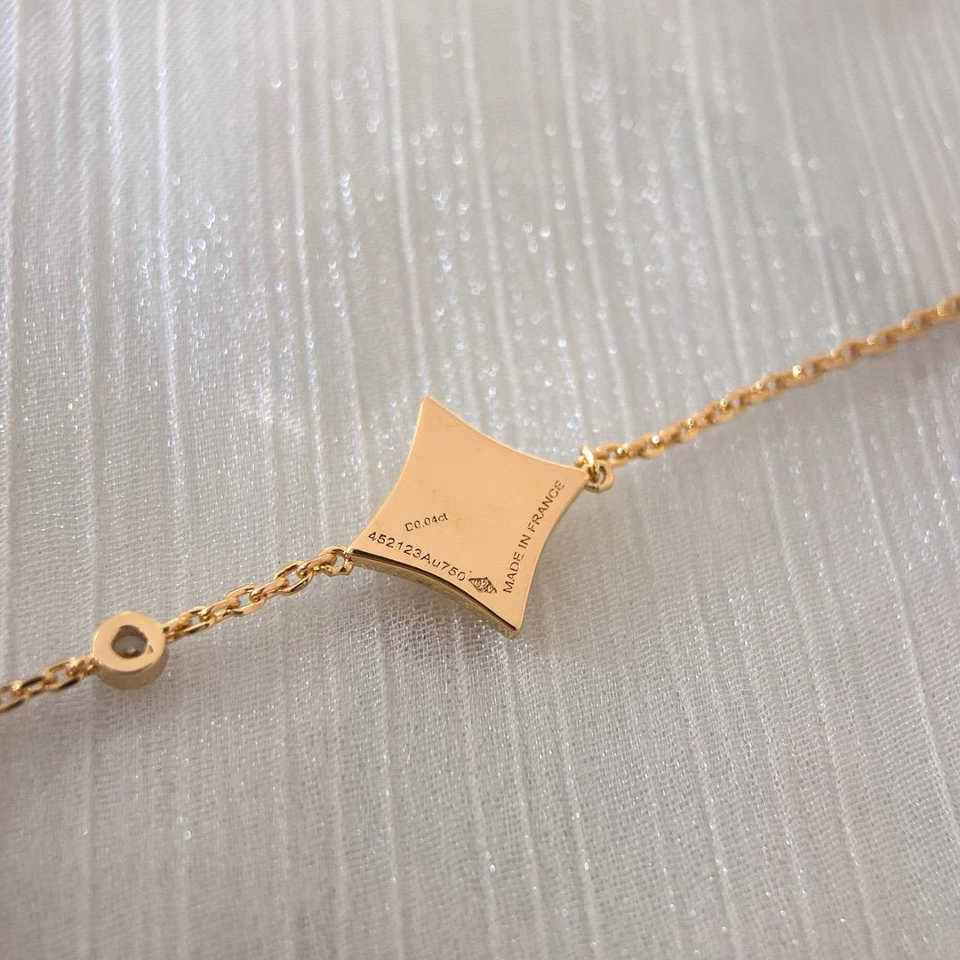 [Select]COLOR STAR CARNELIAN PINK GOLD DIAMOND BRACELET
