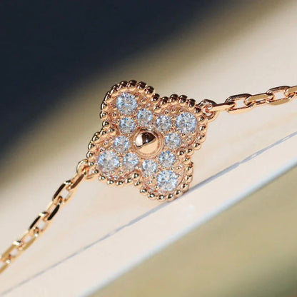 [Select]CLOVER 20 MOTIFS MALACHITE DIAMOND NECKLACE