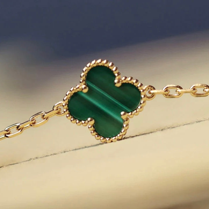 [Select]CLOVER 20 MOTIFS MALACHITE GOLD