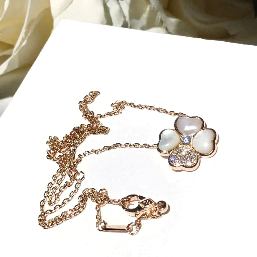 [Select]CLOVER MOP DIAMOND Select GOLD NECKLACE