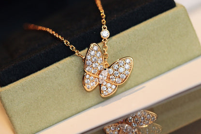 [Select]BUTTERFLY DIAMOND NECKLACE