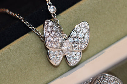[Select]BUTTERFLY DIAMOND NECKLACE