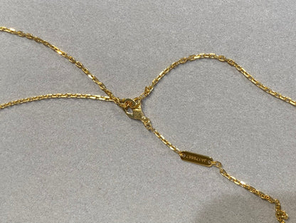 [Select]CLOVER 25MM NECKLACE GOLD CARNELIAN