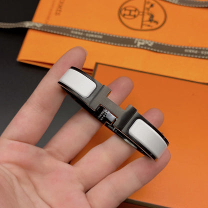 [Select]H BRACELET 12MM BLACK WHITE CERAMIC