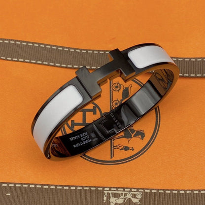 [Select]H BRACELET 12MM BLACK WHITE CERAMIC
