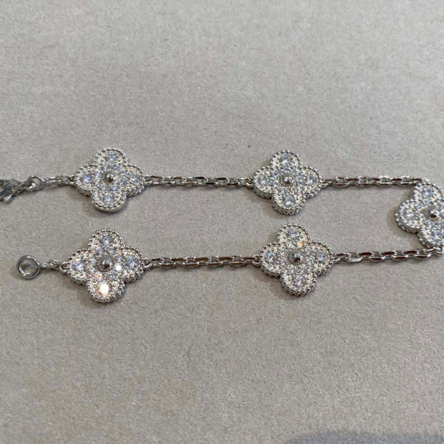 [Select] CLOVER 5 MOTIF FULL DIAMOND BRACELET COLLECTION
