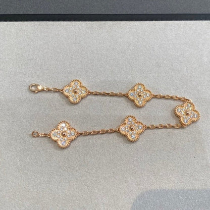 [Select] CLOVER 5 MOTIF FULL DIAMOND BRACELET COLLECTION